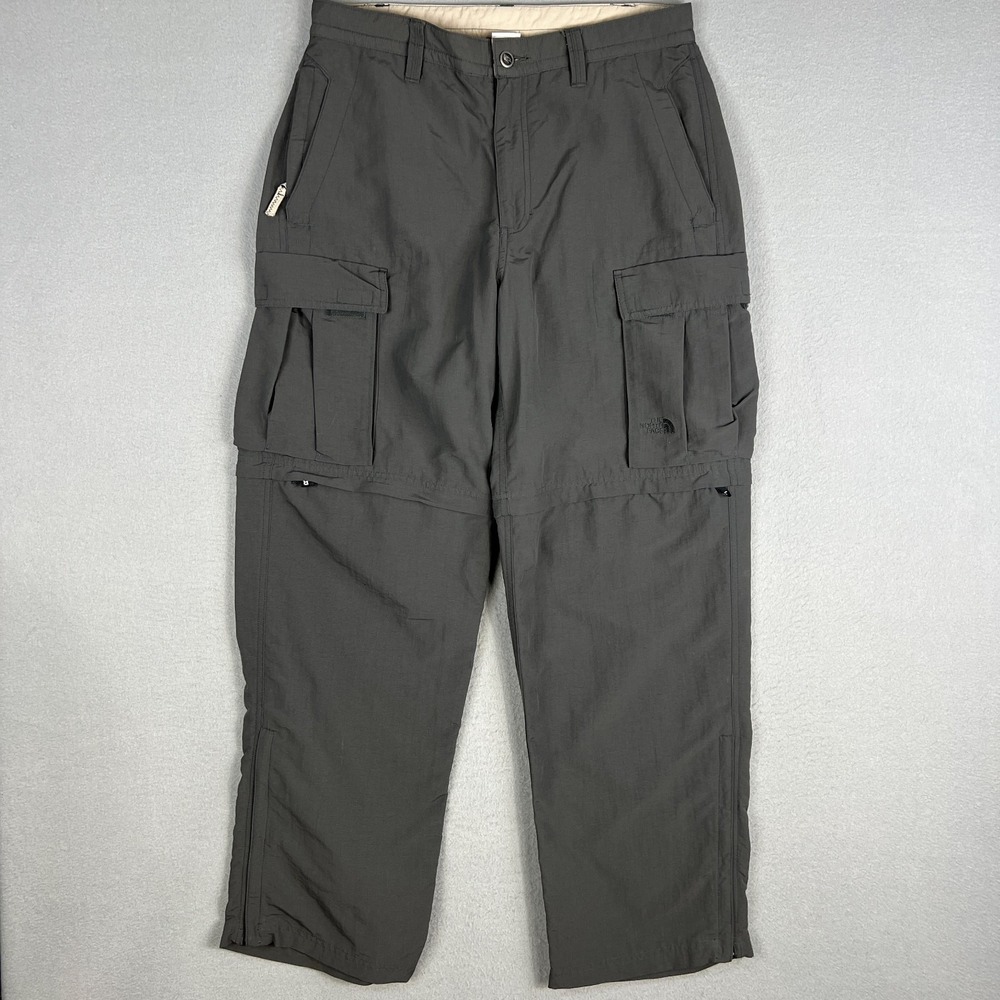 VTG North Face Pants Mens 34 (Fit 34x31) Convertable Cargo Baggy Travel Hiking